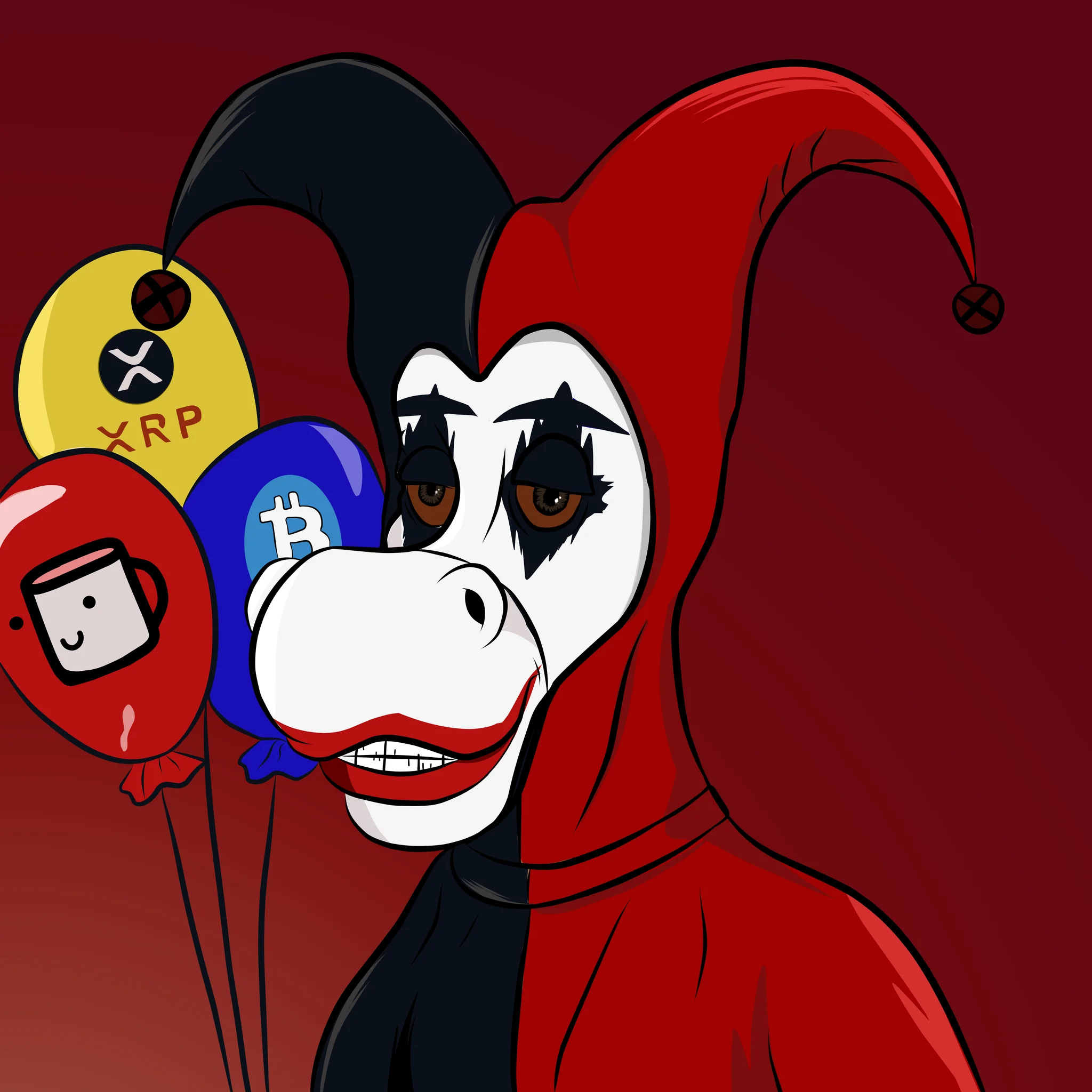 #063 clown horse