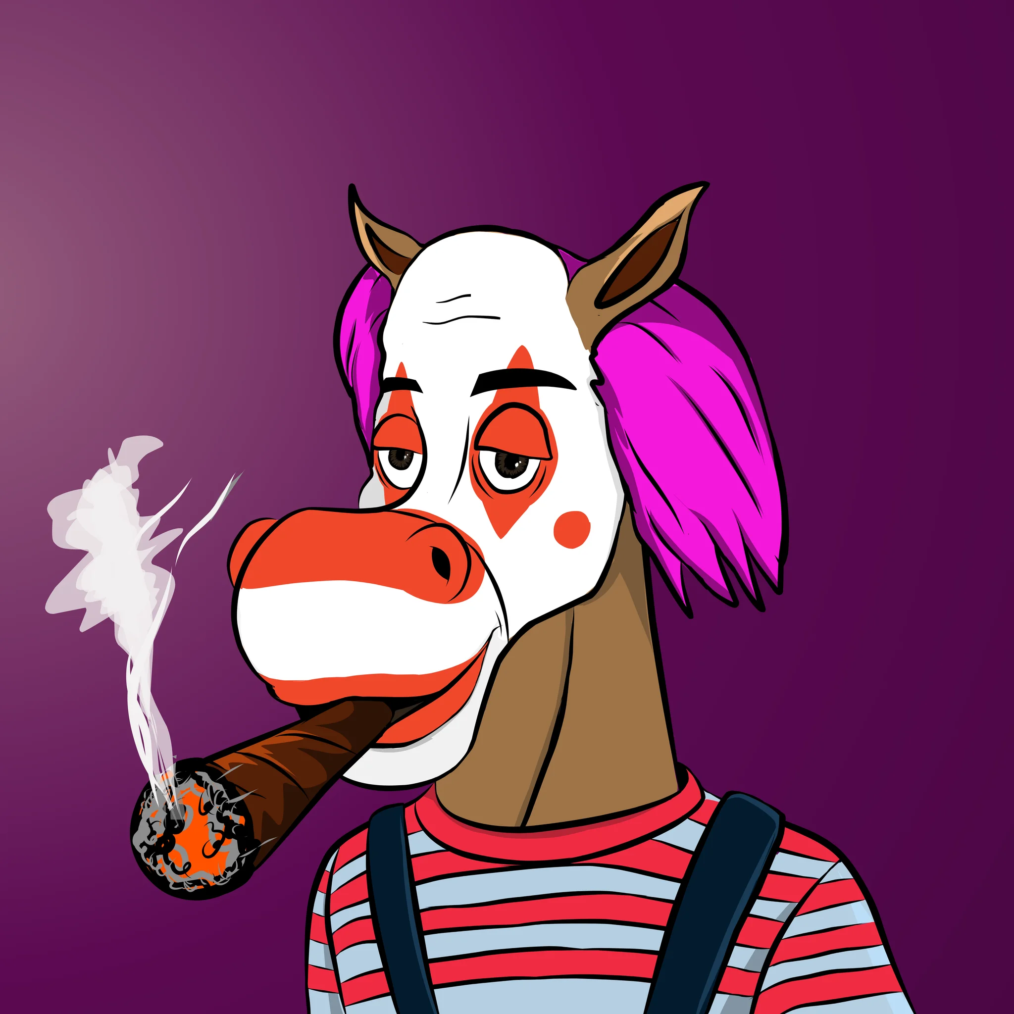 #064 Smoking clown