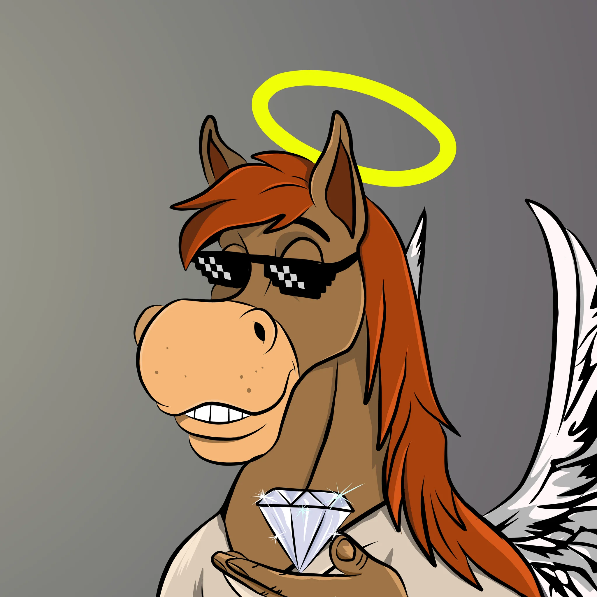 #068 Angel horse