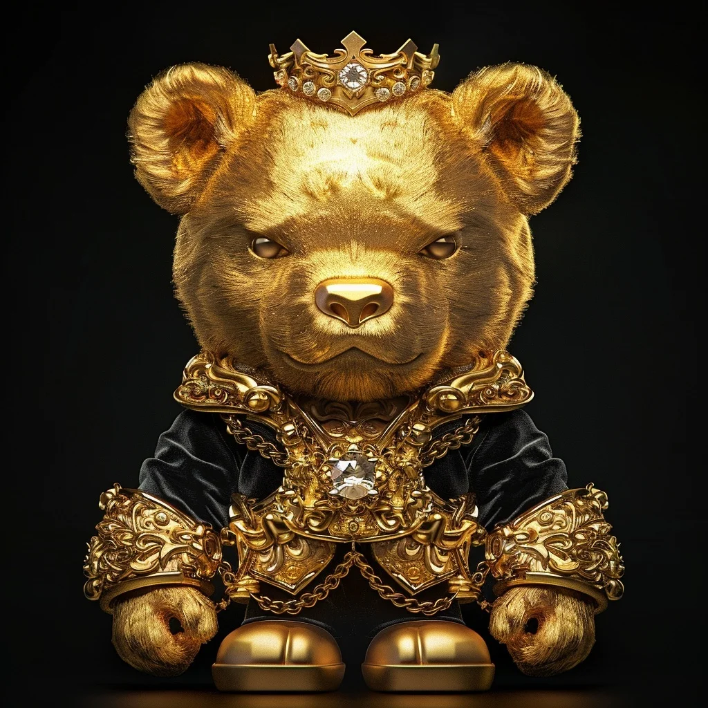 Crowned Gold Bear