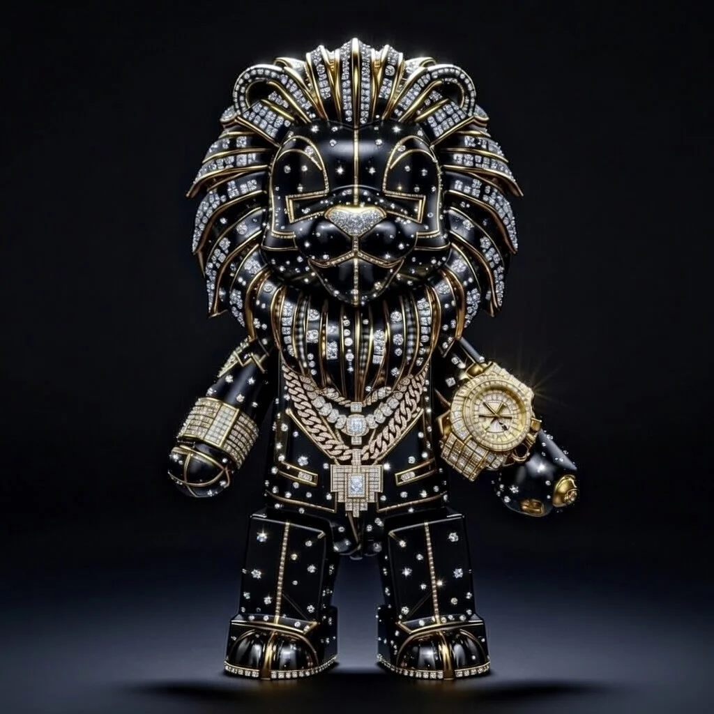 The Black Crown Lion