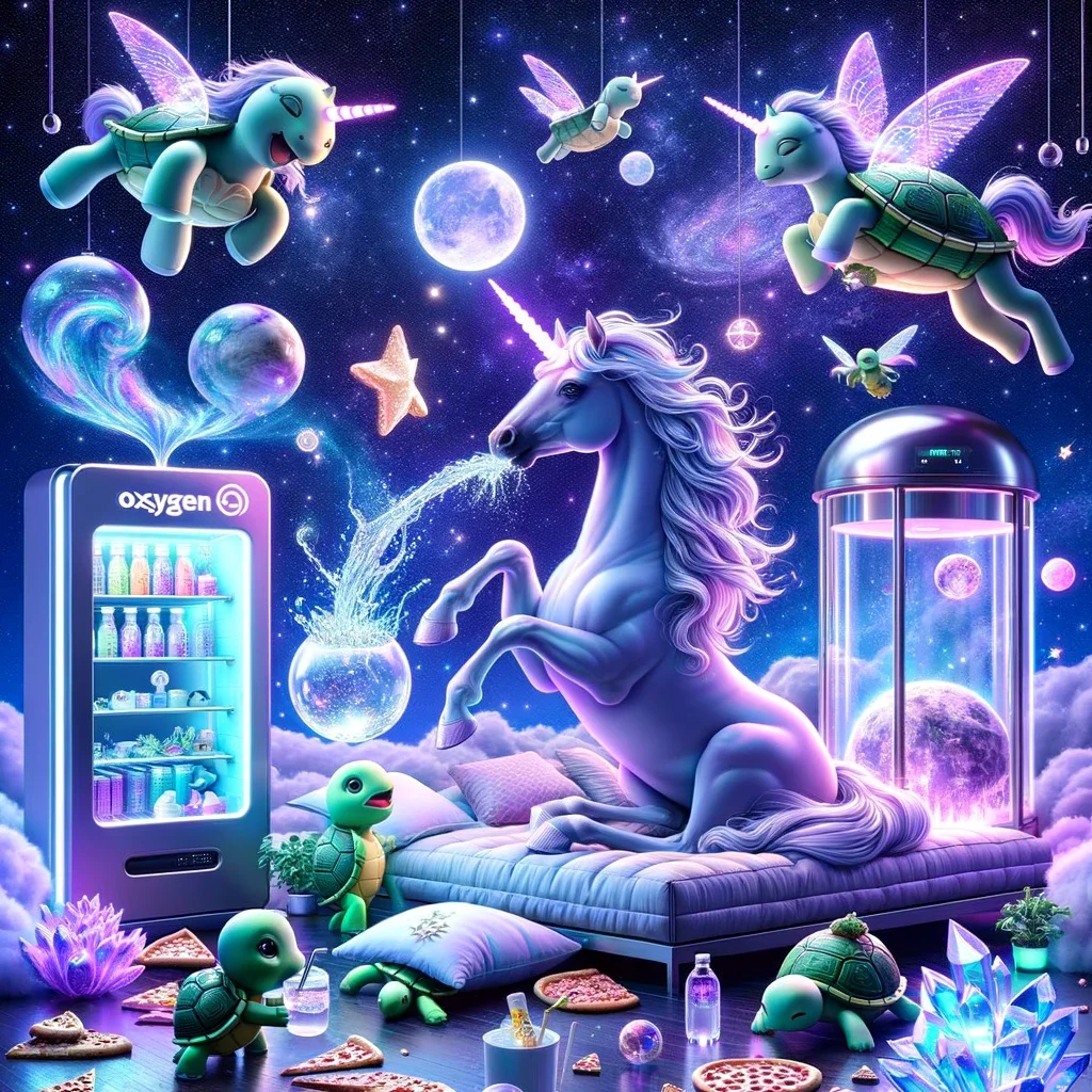 Unicorn Turtles Pizza Party