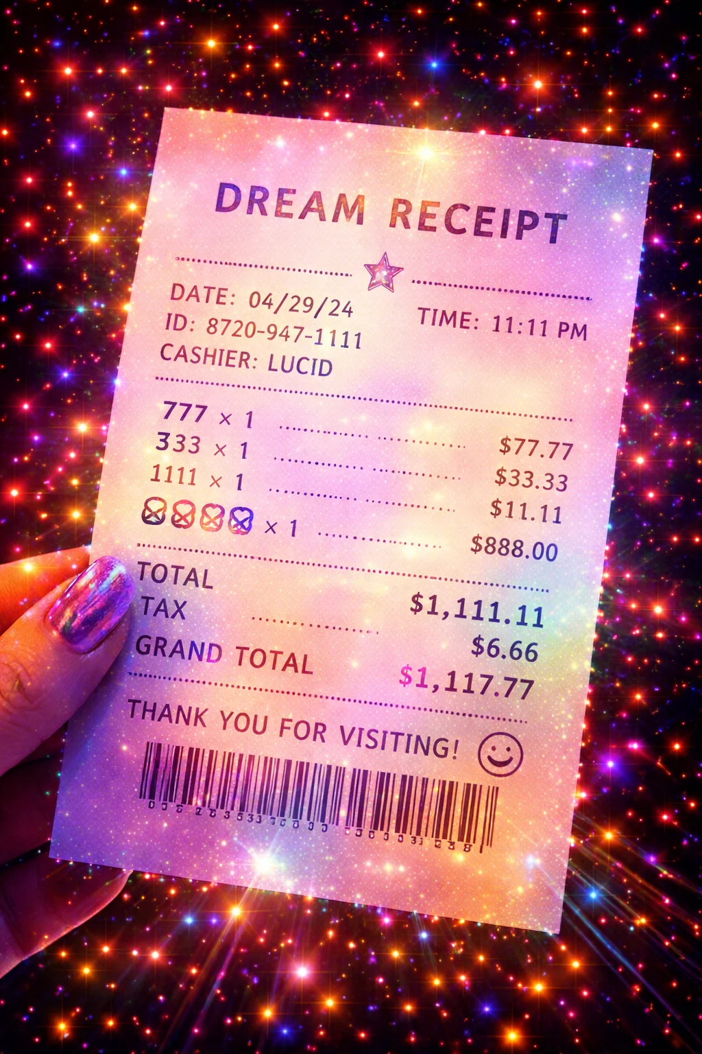 The Dream Receipt