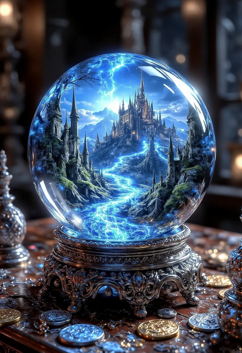 Magical glass ball