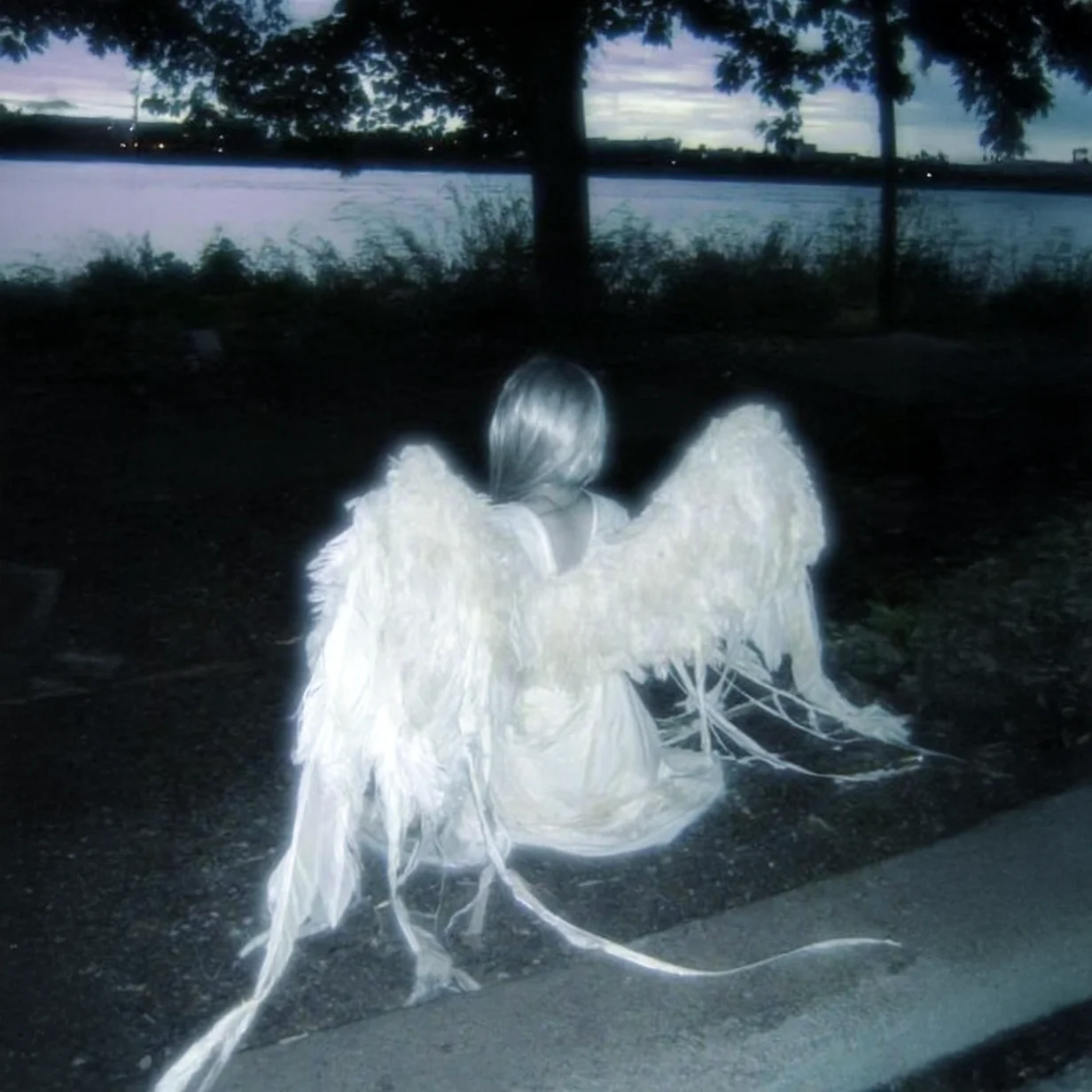 an angel by the river
