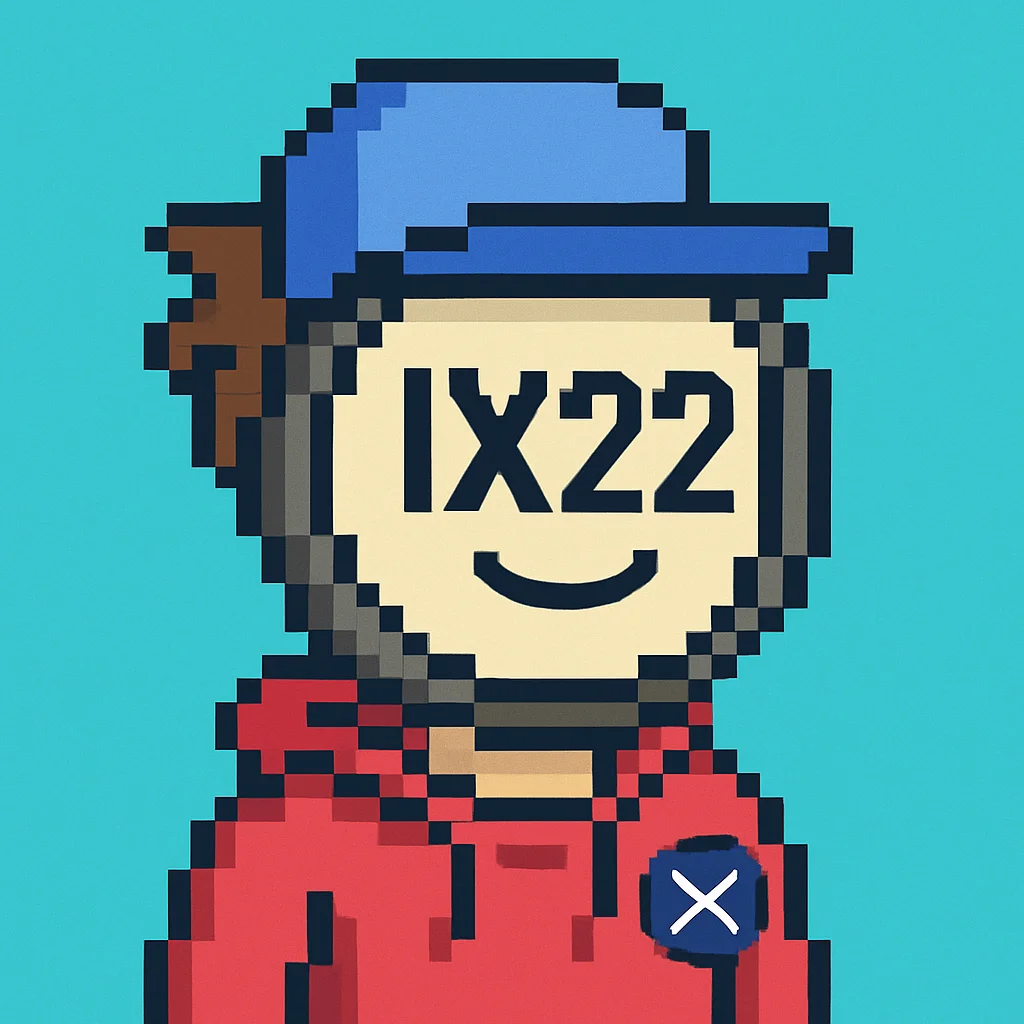 IX22 Pixel – Red Hoodie Light Face