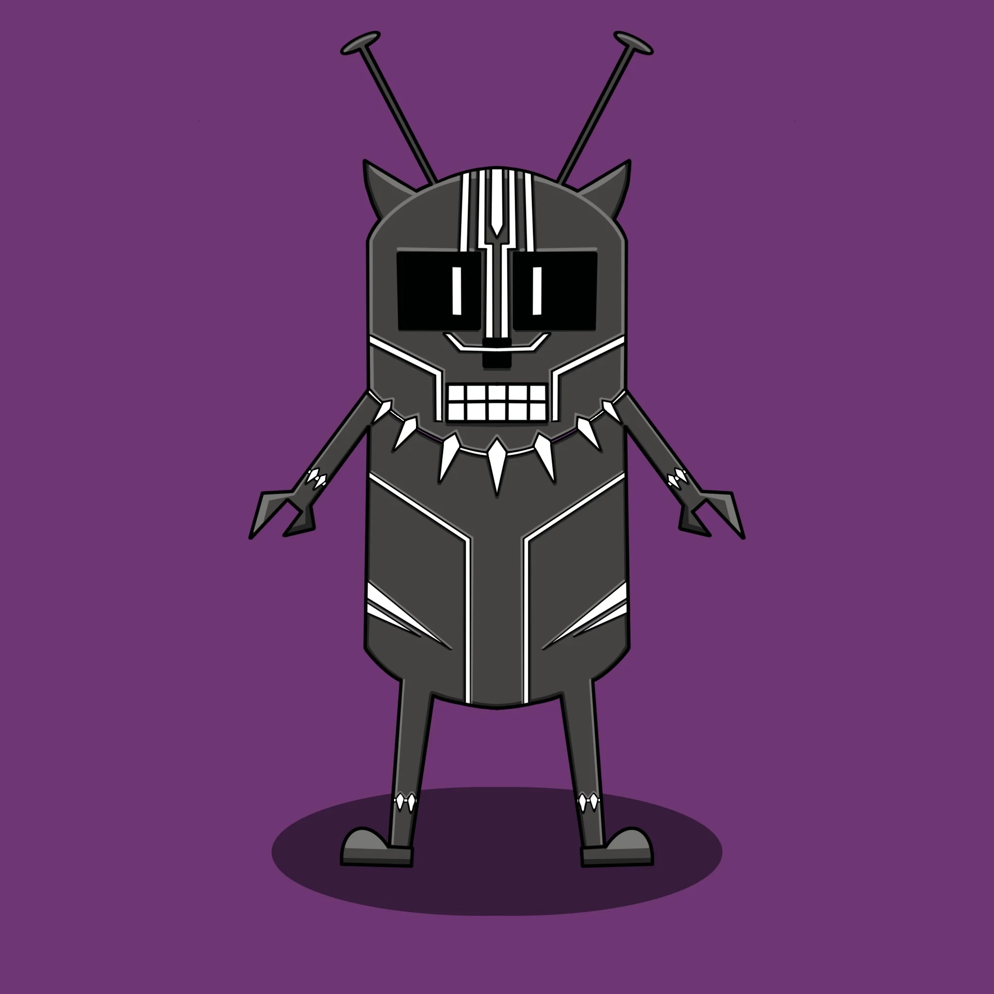 Capsule mecha #Blackpanther