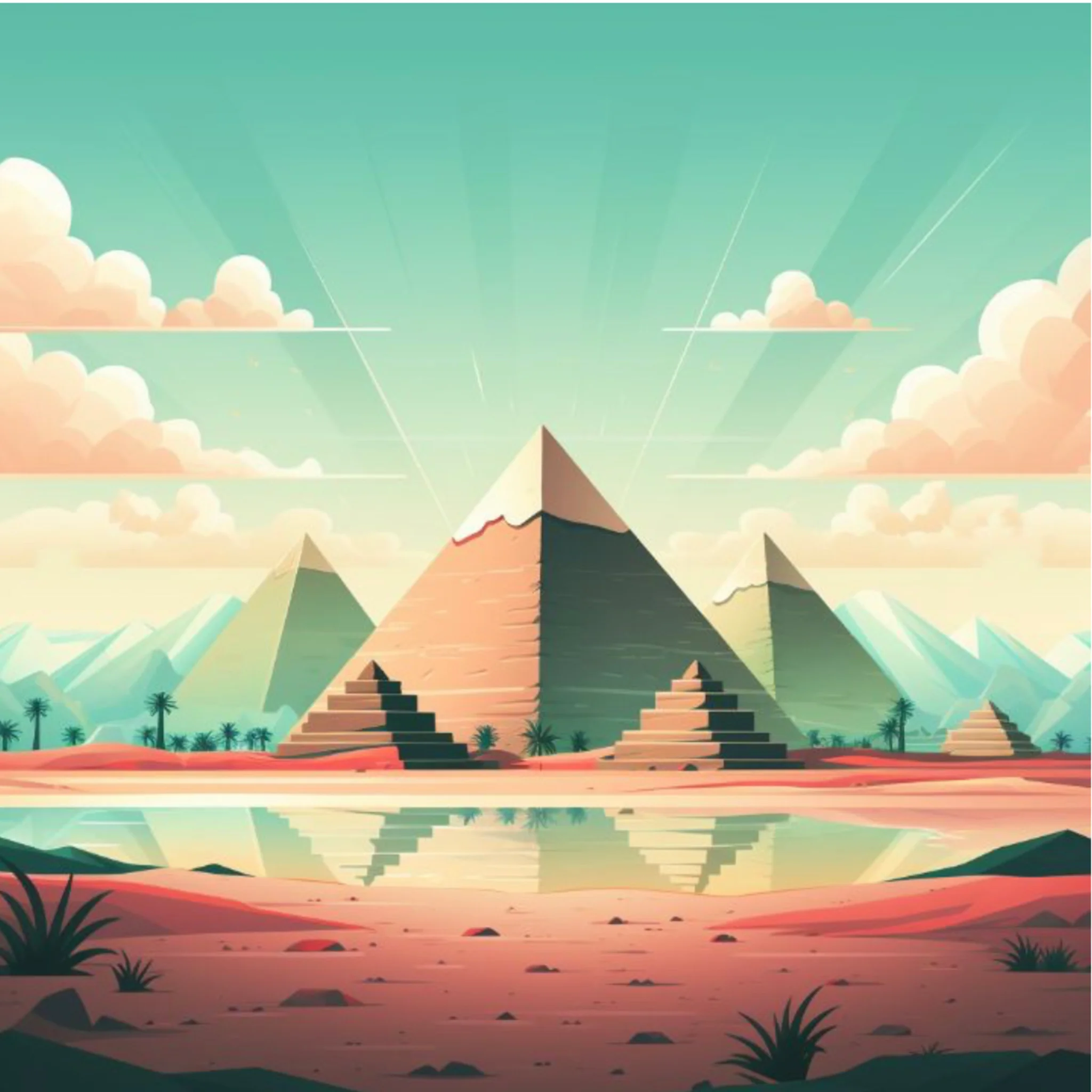 The pyramids of Giza