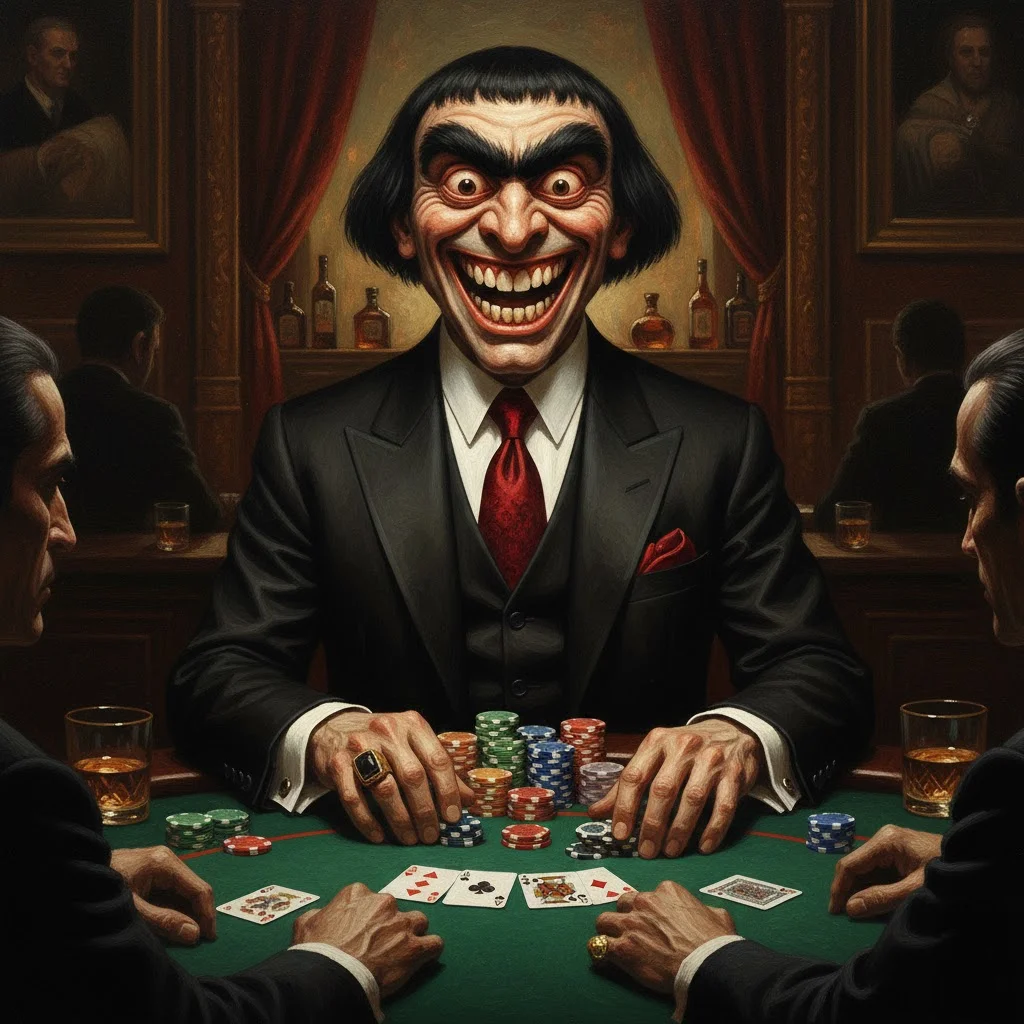 The man of my nightmares is a gambler😎