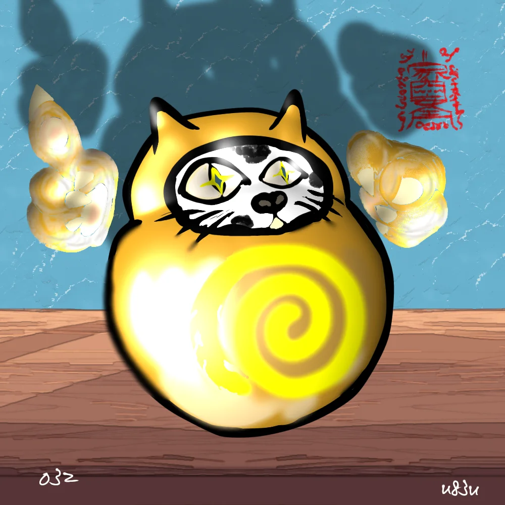 Invitation Daruma(Round and round、Autosuggestion)