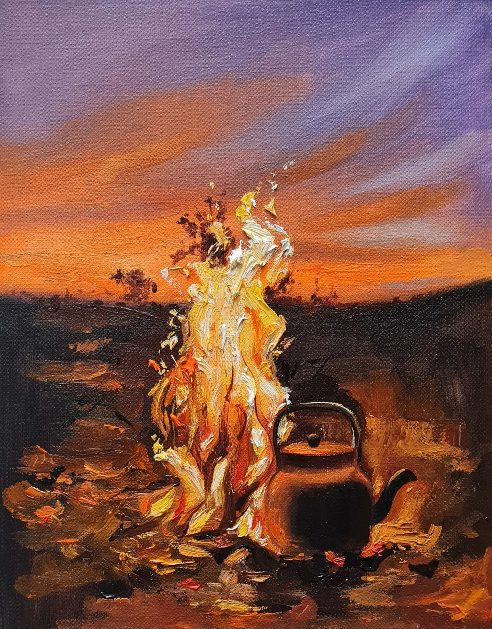 Fire in the Heart of Sunset