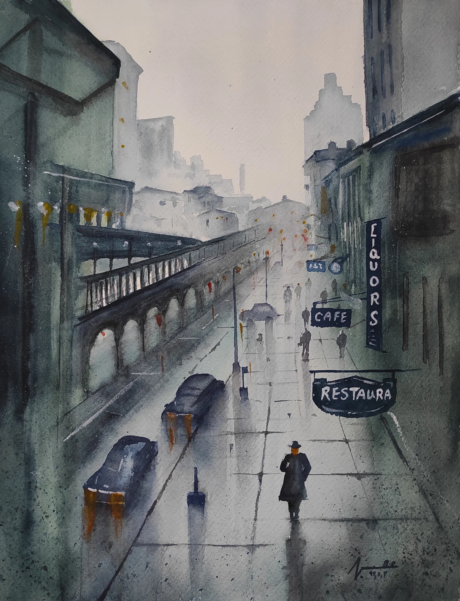 Wet Street 