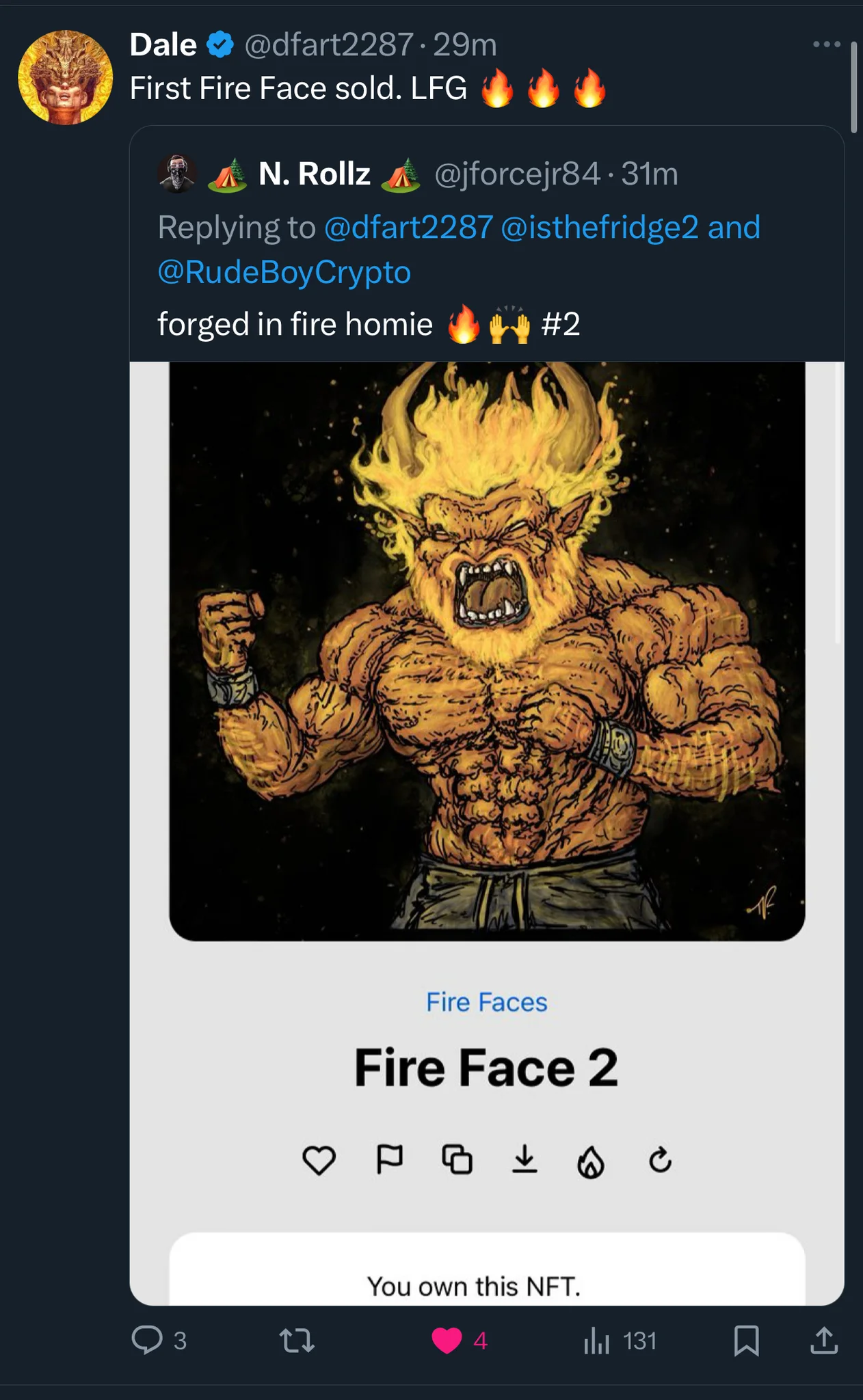 First Fire Faces Mint