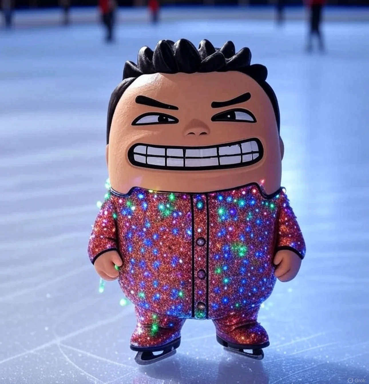 Ice skating Christmas Greg