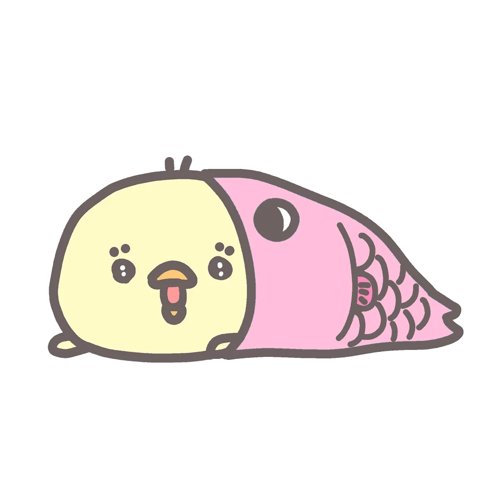 こいのぼりぴよこ(Piyoko in a carp streamer)2