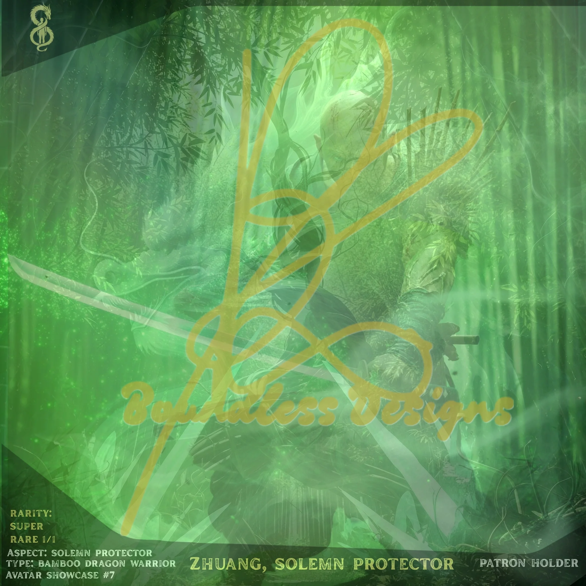AVATAR SHOWCASE #7 ZHUANG, SOLEMN PROTECTOR SIGNED (WITH UNLOCKABLE CONTENT NO SIGNATURE VARIANT)
