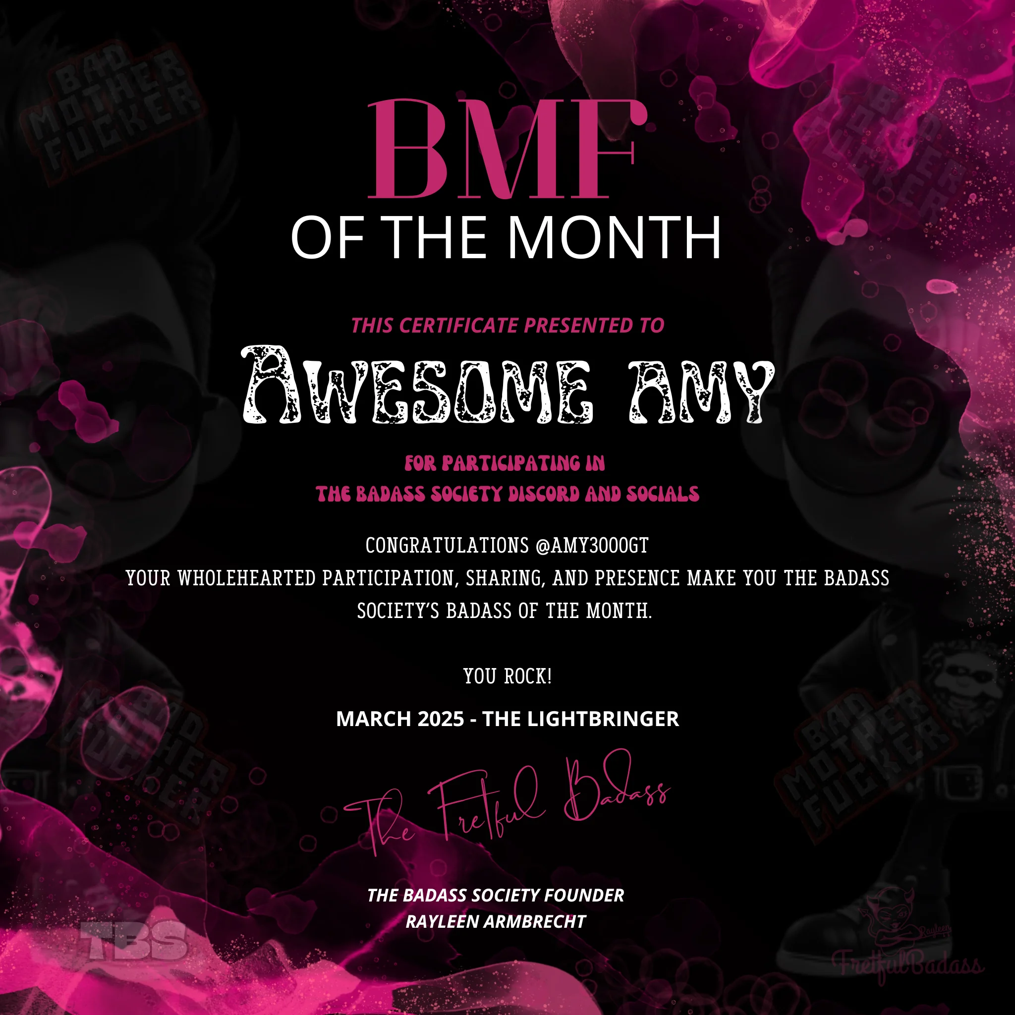 BMF #3 - AWESOME AMY