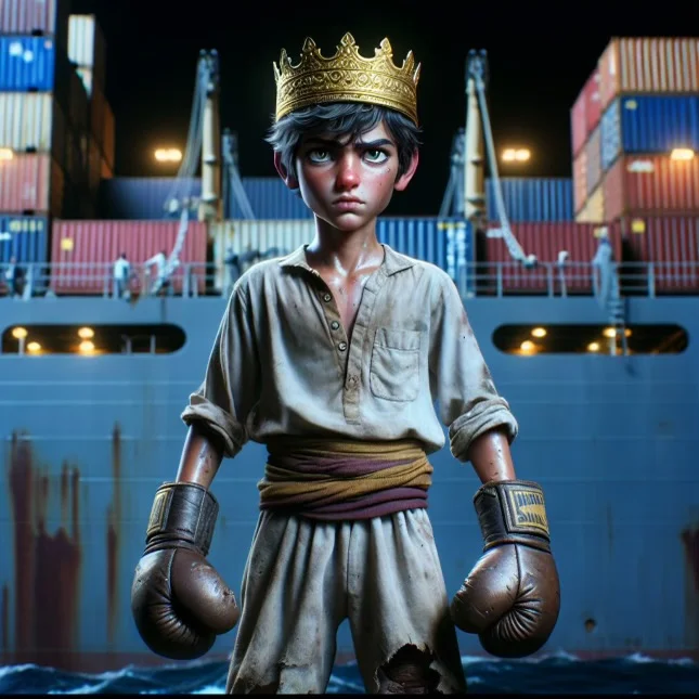 Wee King Reginald reacts