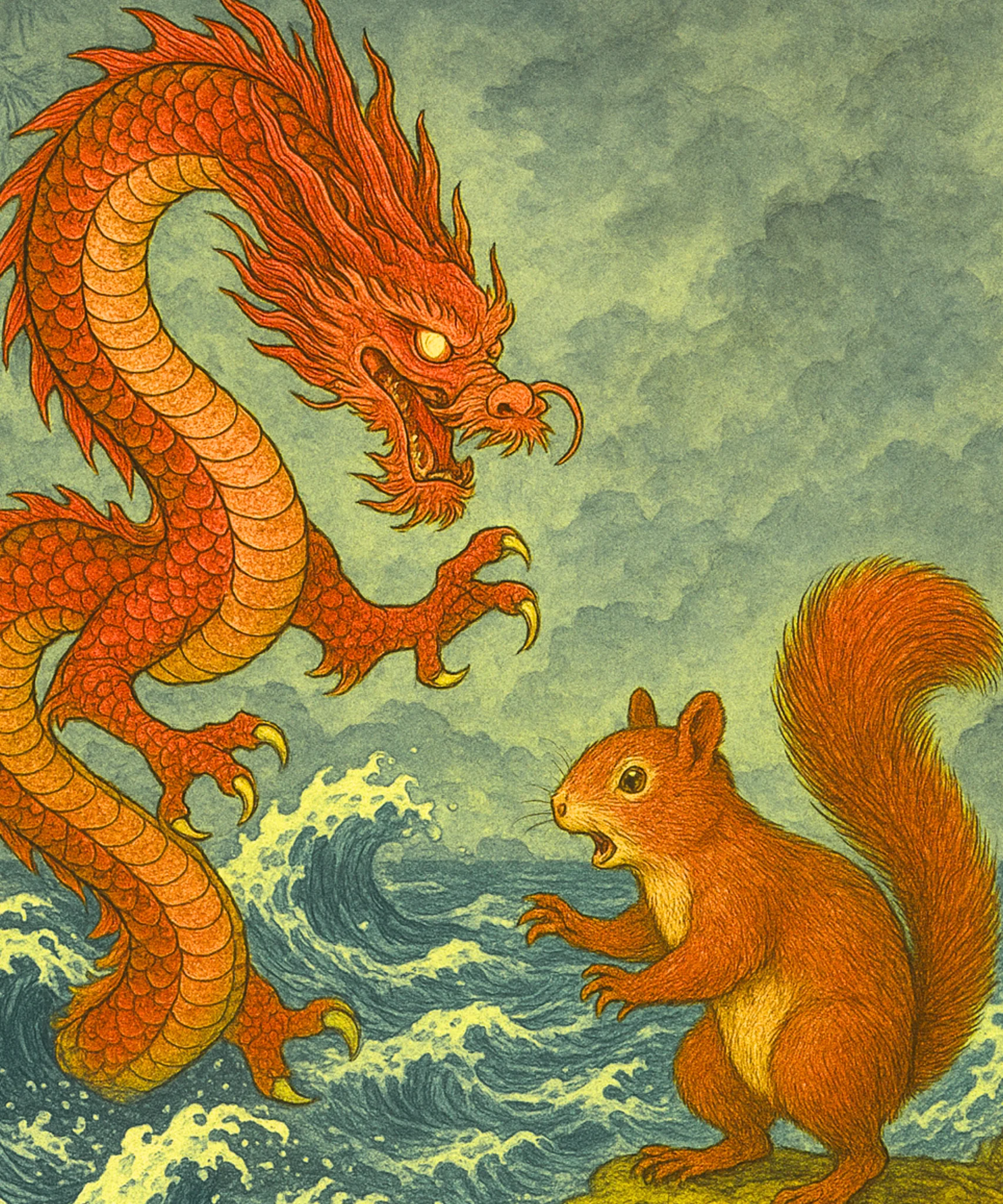 Dragon and Squirrel
