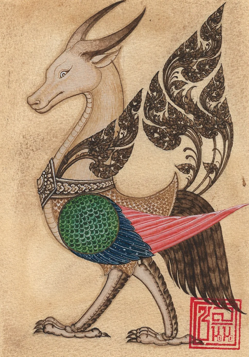Winged cow