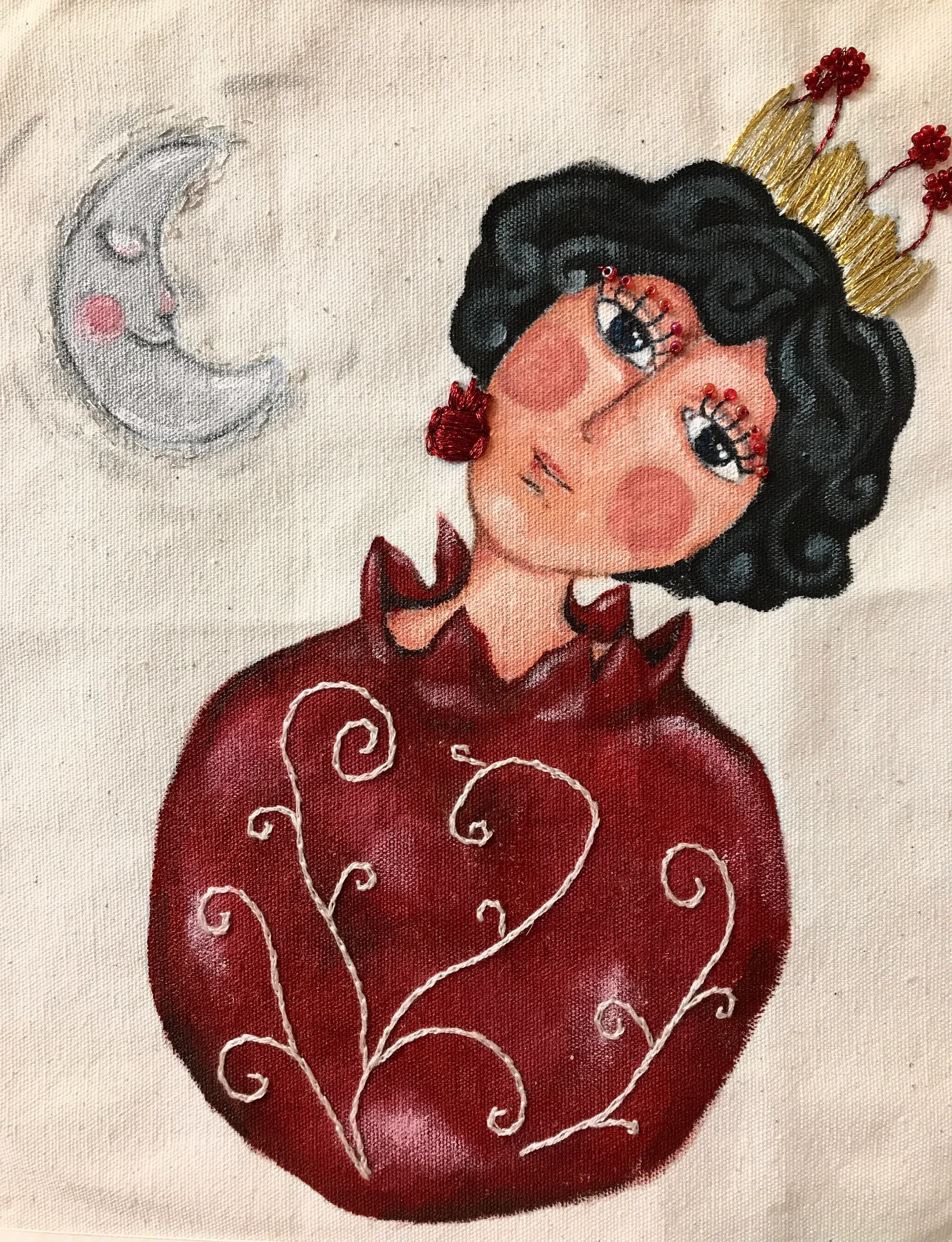 A girl of Yalda Night