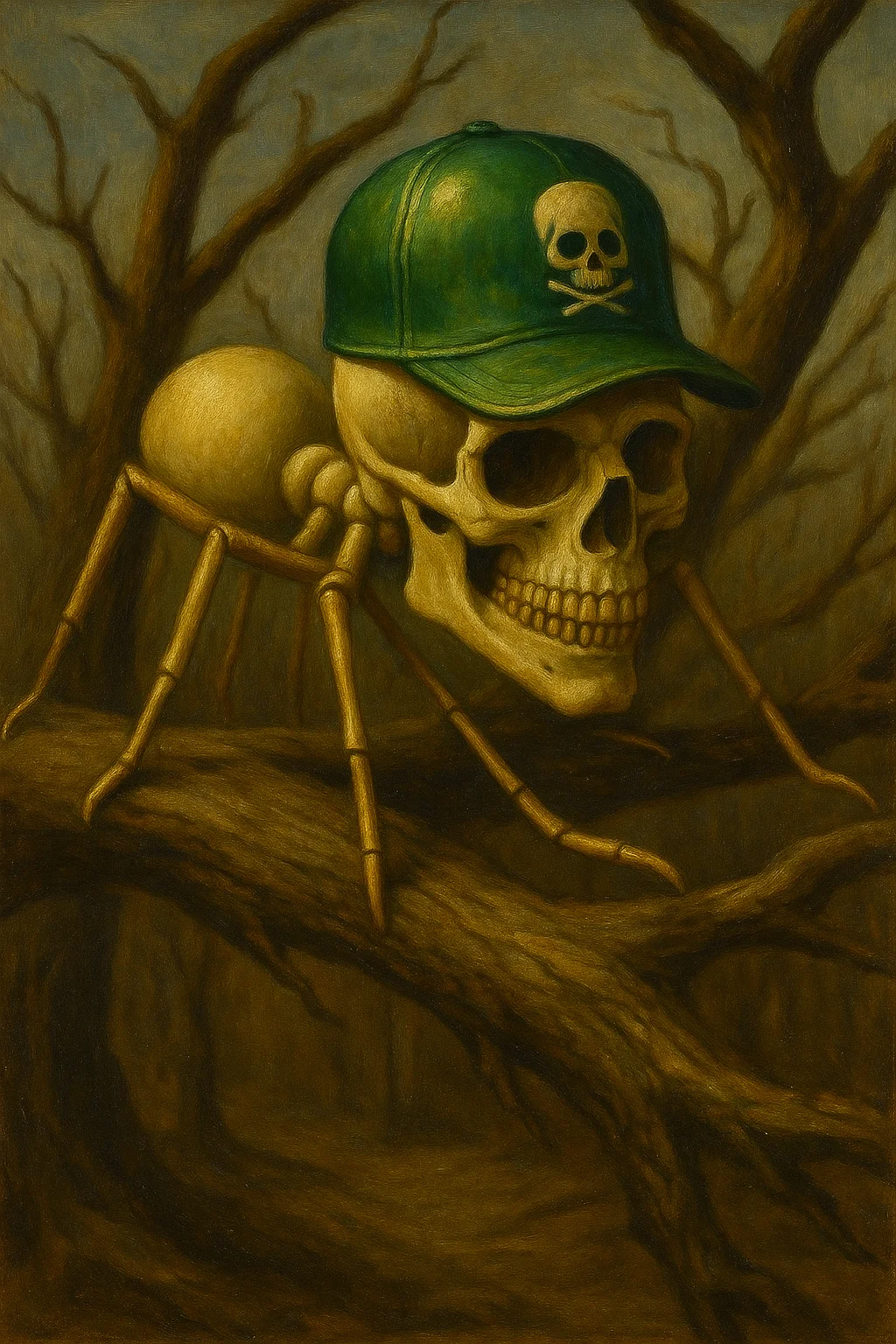 Ant skull painting