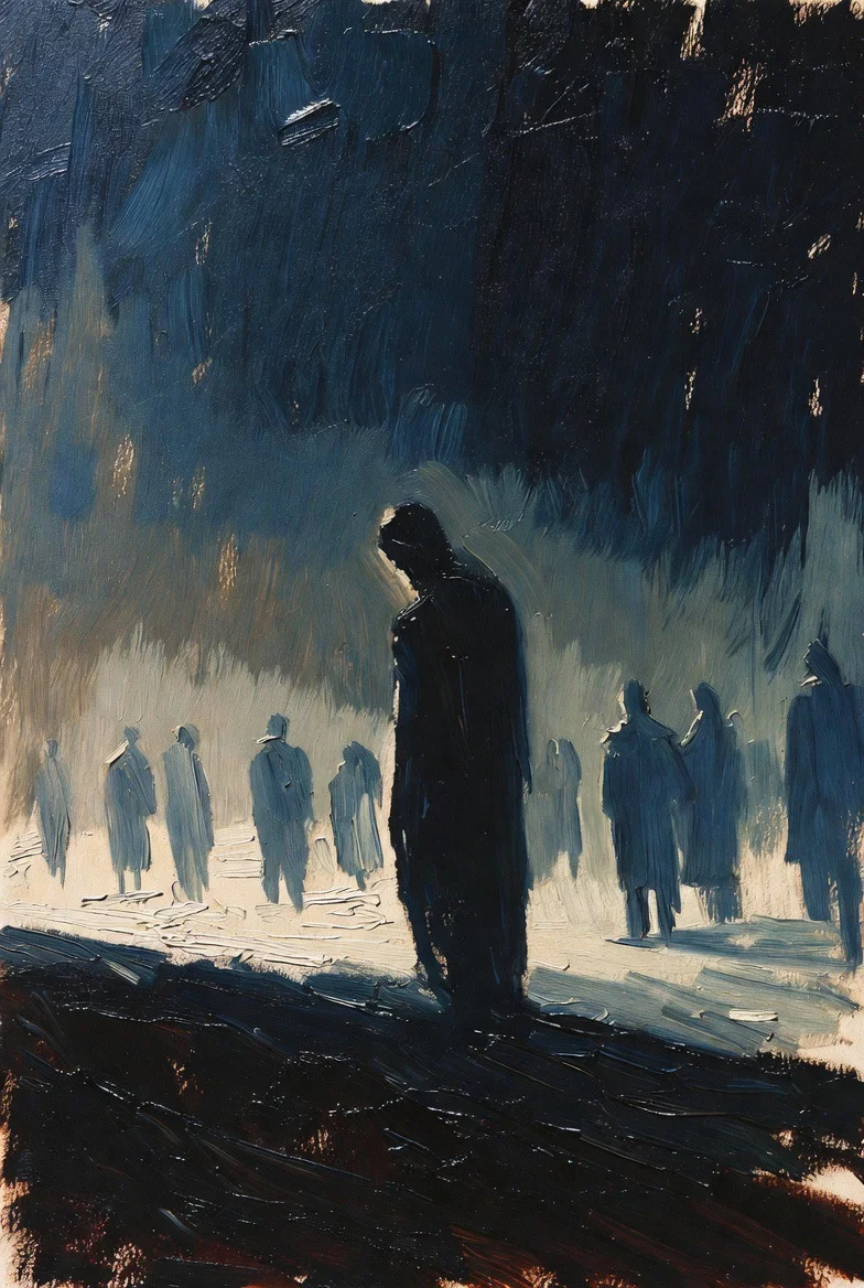 In the shadows