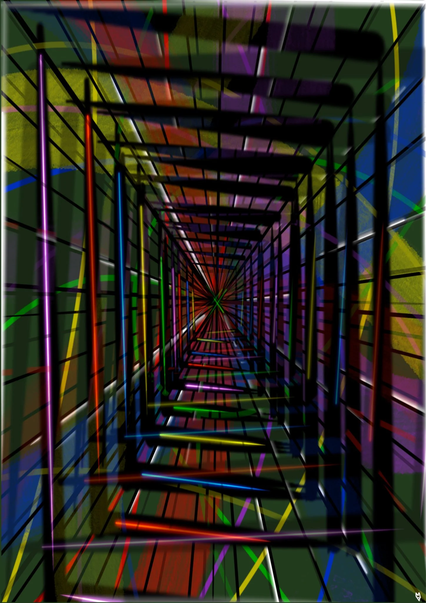 Running Through Neon Thoughts