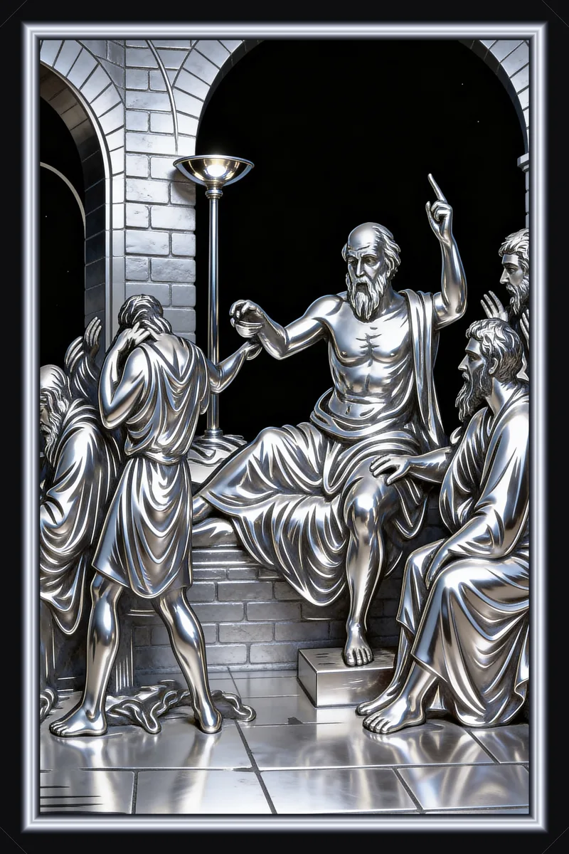 The death of Socrates — Silver