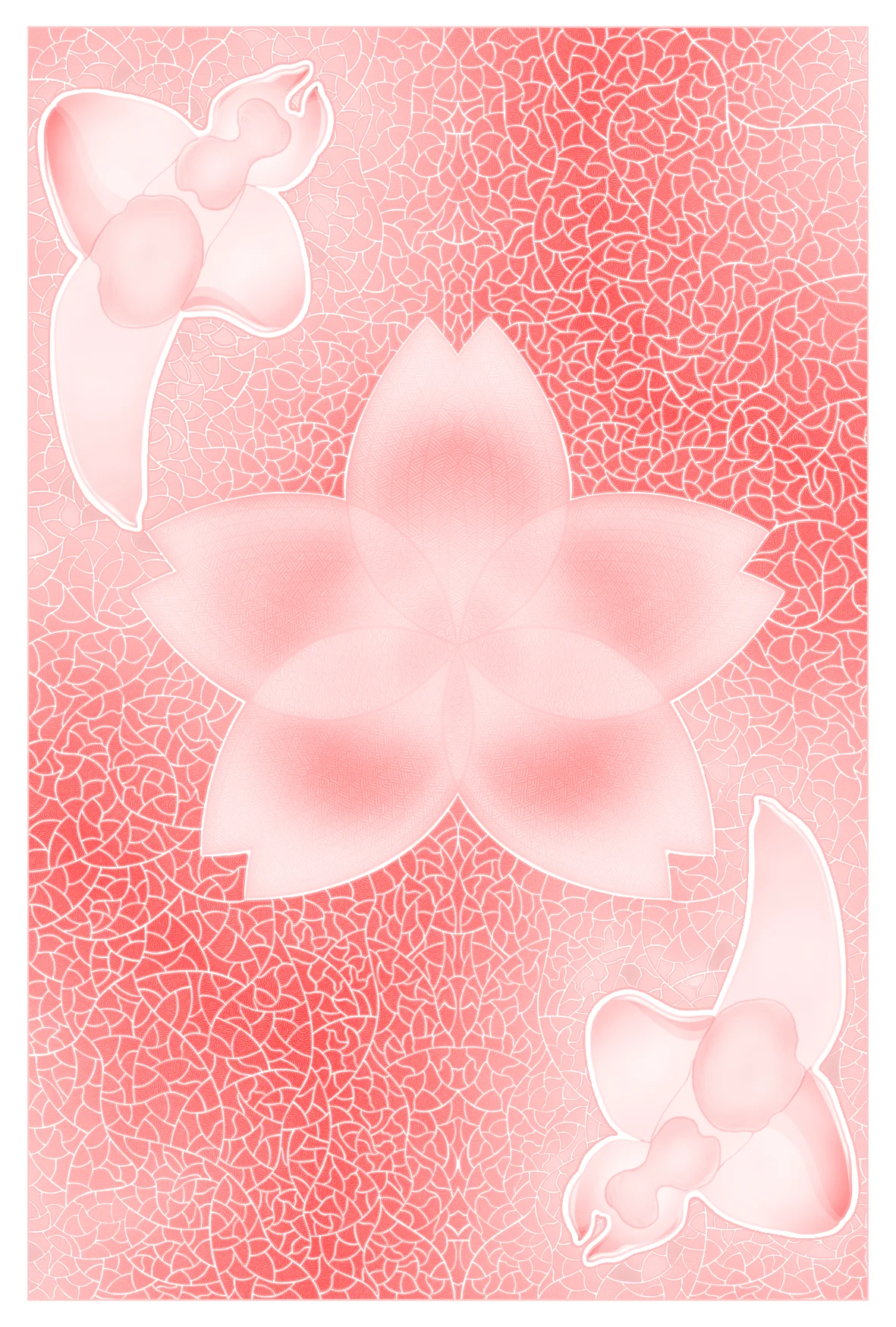 Cherry blossom sea angels and a sea of ​​cherry blossoms