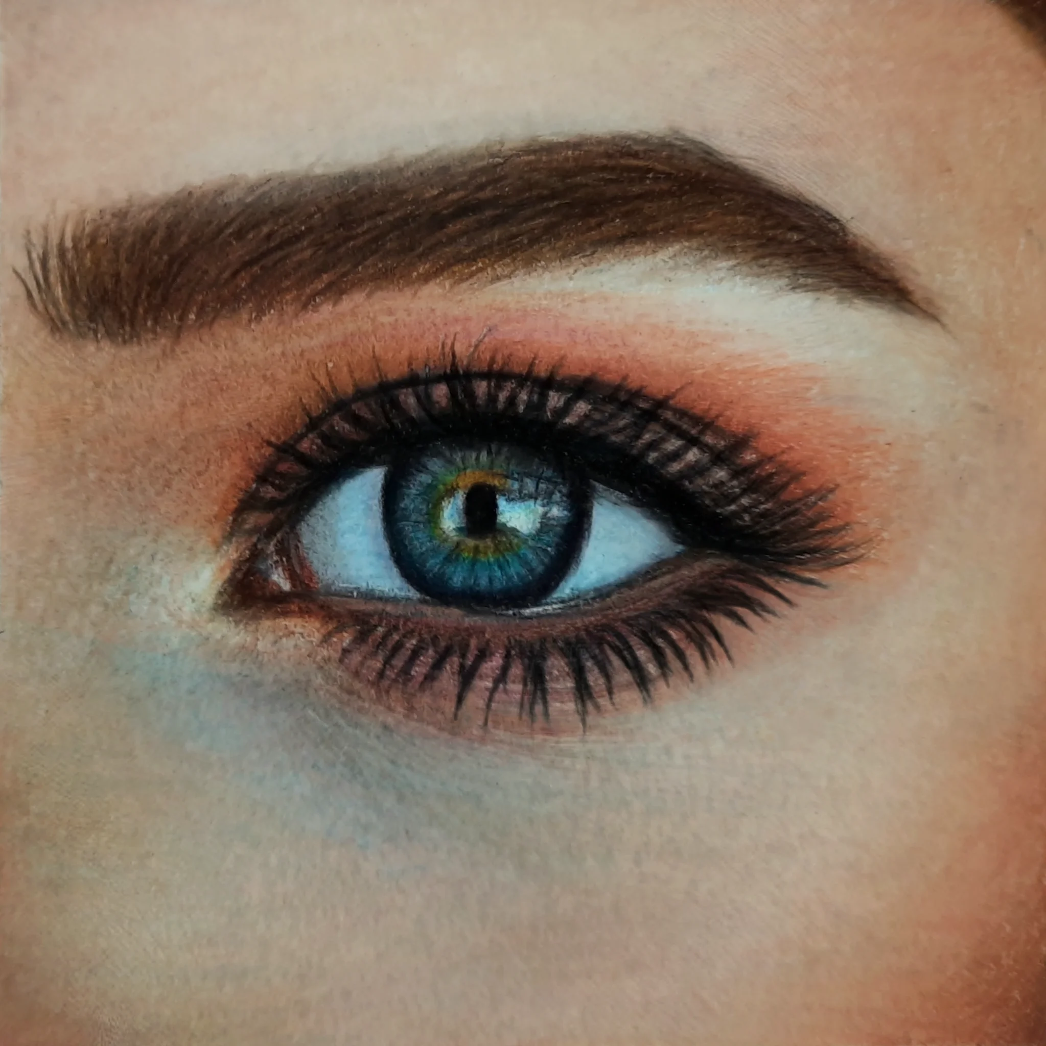 the blue of your eyes