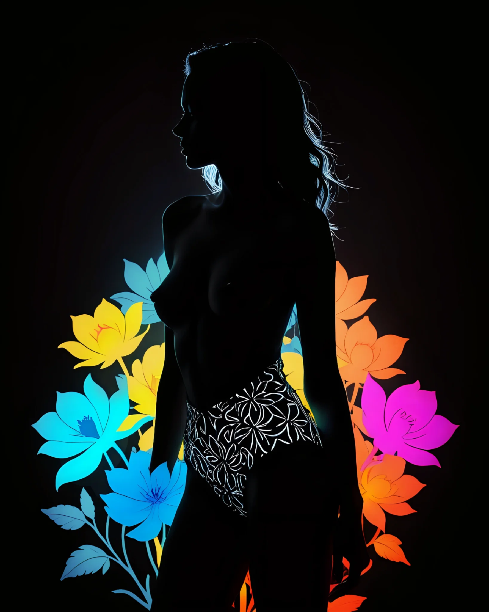 Among the flowers