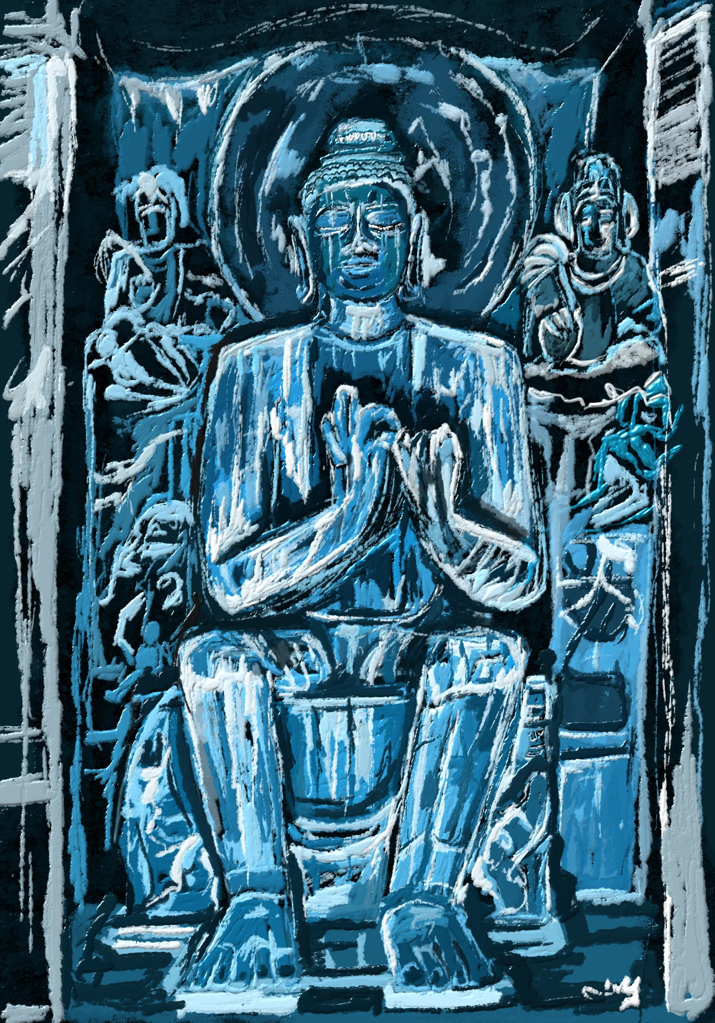THE BLUE BUDDHA
