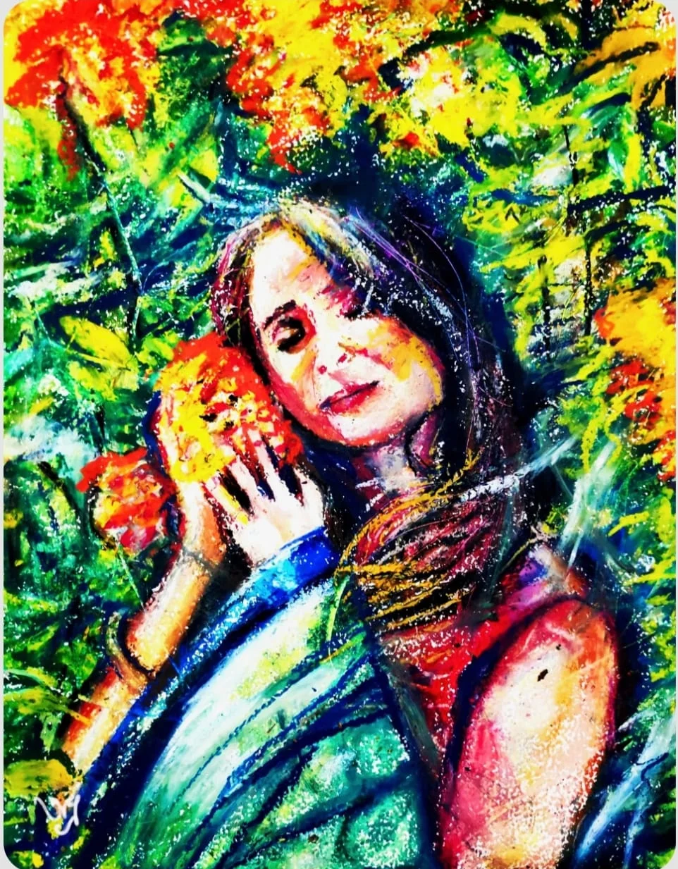 LADY WITH FLOWERS