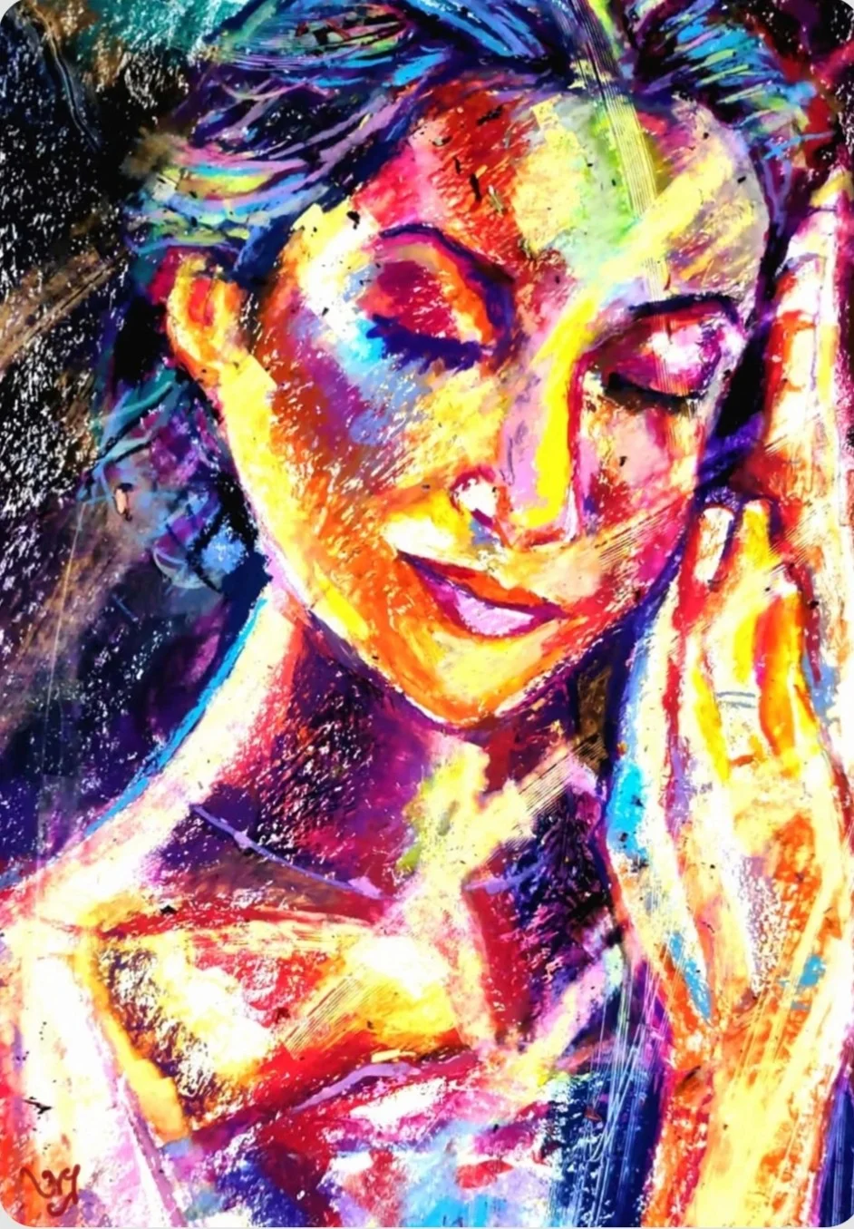 Lady in thoughts