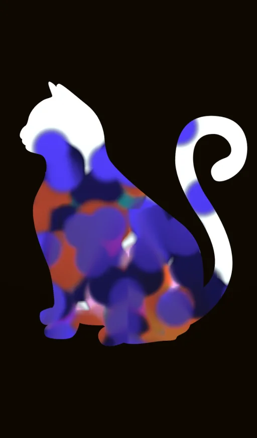 Pop Art Puss #5: Deep Space Confetti
