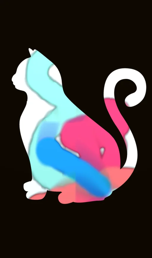 Pop Art Puss #3: Night Bloom