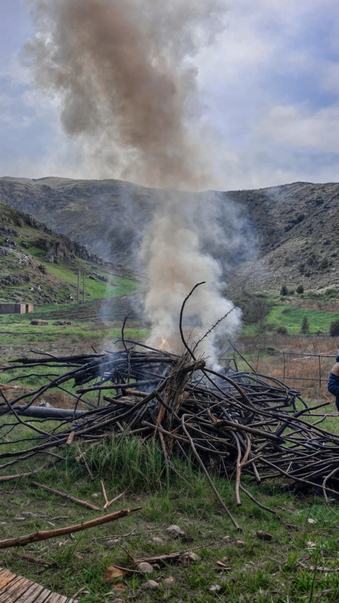 Column of smoke
